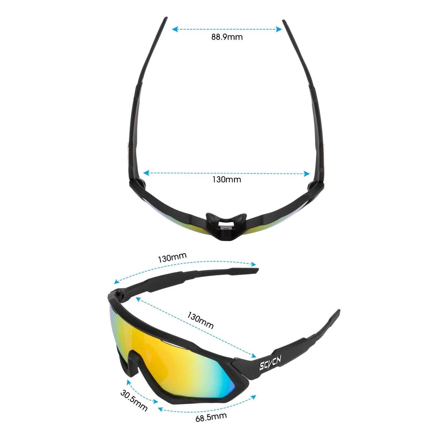 SCVCN Photochromic Cycling Sunglasses