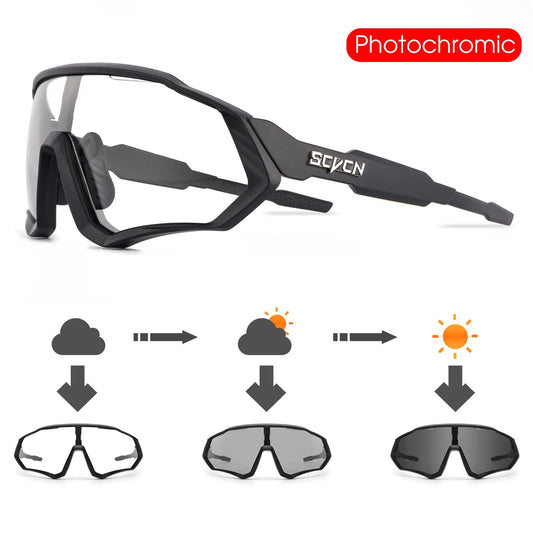 SCVCN Photochromic Cycling Sunglasses